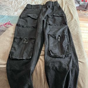 all black dolls kill utility jogger pants